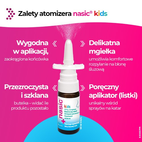 Zdjęcie produktu - 3 Nasic kids aerozol do nosa dla dzieci, 10 ml