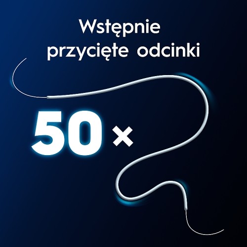 Zdjęcie produktu - 3 Oral-B Superfloss Nić dentystyczna do aparat&oacute;w ortodontycznych i most&oacute;w, 50 pasm