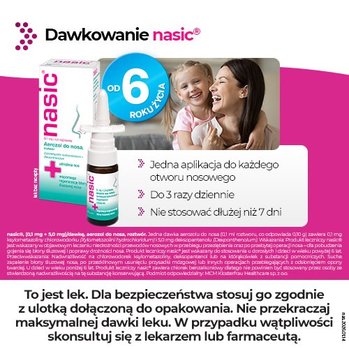 Zdjęcie produktu - 4 Nasic aerozol do nosa, 10 ml