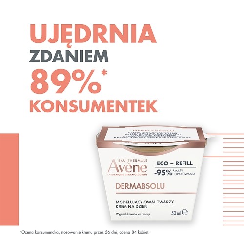 Miniaturka artykułu - #0 Avene Dermabsolu ECO-Refil Krem modelujący owal twarzy na dzień, 50 ml