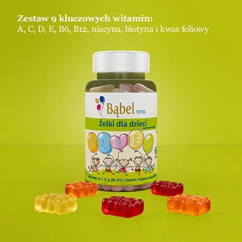 #0 – Bąbel Vita Żelki z witaminami dla dzieci powyżej 4 roku życia, 60 żelk&oacute;w