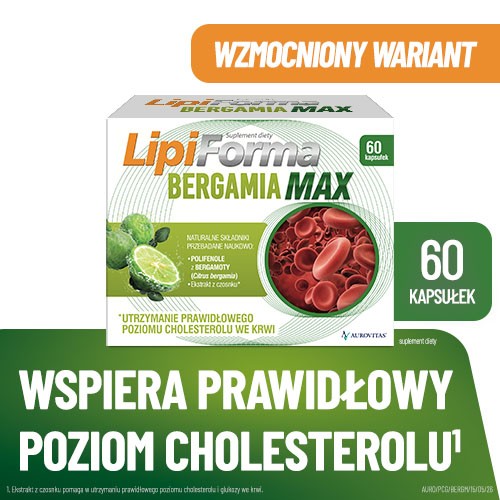 Miniaturka artykułu - #0 LipiForma Bergamia Max, 60 kaps.