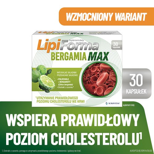 Miniaturka artykułu - #0 LipiForma Bergamia Max, 30 kaps.