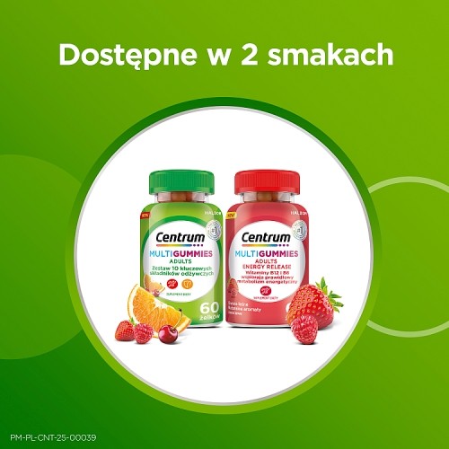 Zdjęcie produktu - 6 Centrum MultiGummies Adults multwitaminy dla dorosłych żelki, 60 szt.