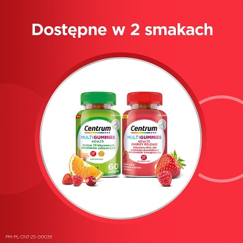 Zdjęcie produktu - 6 Centrum MultiGummies Adults Energy Release żelki dla dorosłych, 60 szt.