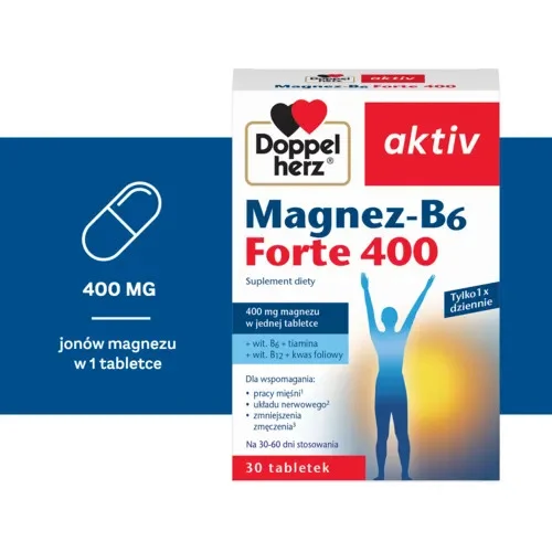 #2 – Doppelherz aktiv Magnez - B6 Forte - 30 tabletek