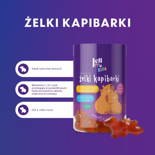 Miniaturka artykułu - #0 JellMe Kids żelki kapibarki, 250 g