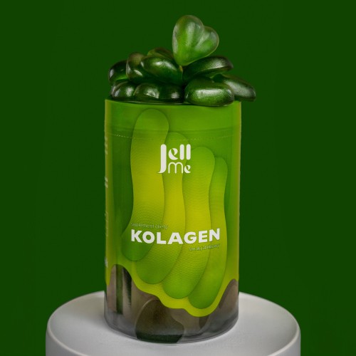 Miniaturka artykułu - #1 JellMe Kolagen żelki smak jabłkowy, 250 g