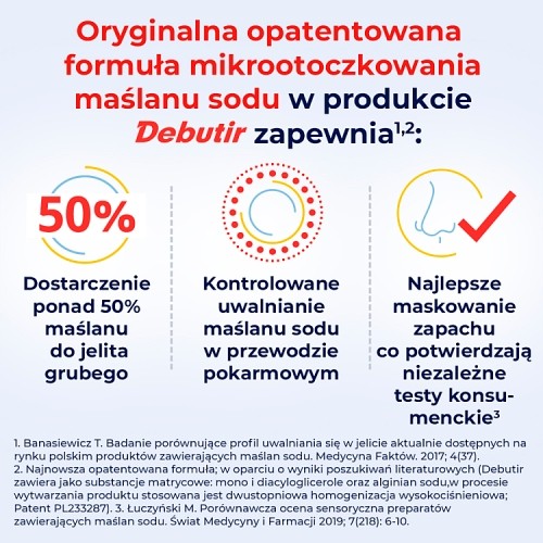#6 – DEBUTIR - maślan sodu 150 mg, 60 kapsułek