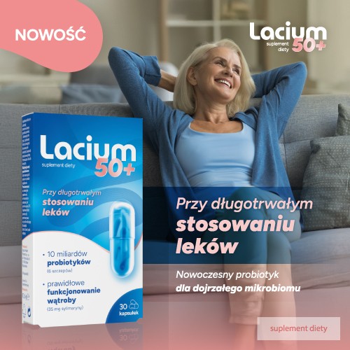 Miniaturka artykułu - #0 Lacium 50+, 30 kaps.