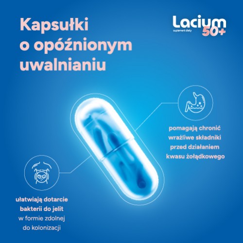 Zdjęcie produktu - 4 Lacium 50+, 30 kaps.