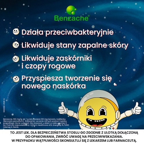 Zdjęcie produktu - 4 Benzacne żel 100 mg/g Lek na trądzik, 20 g