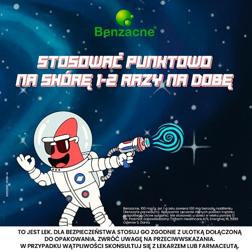 Zdjęcie produktu - 5 Benzacne żel 100 mg/g Lek na trądzik, 20 g