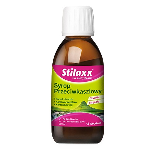Miniaturka artykułu - #0 Stilaxx Syrop przeciwkaszlowy, 200 ml
