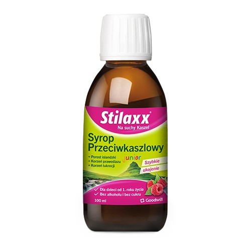 Miniaturka artykułu - #0 Stilaxx Syrop przeciwkaszlowy dla dzieci, 100 ml