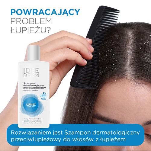 Miniaturka artykułu - #0 Idee Derm Szampon przeciwłupieżowy, 300 ml