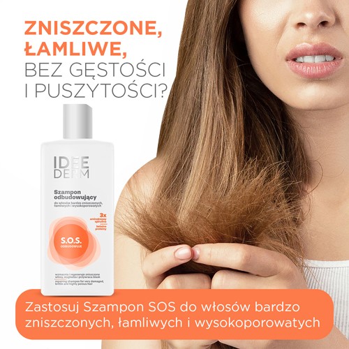 Miniaturka artykułu - #0 Idee Derm Szampon odbudowujący, 300 ml