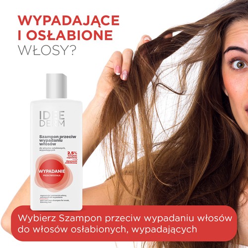 Miniaturka artykułu - #0 Idee Derm Szampon przeciw wypadaniu włos&oacute;w, 300 ml