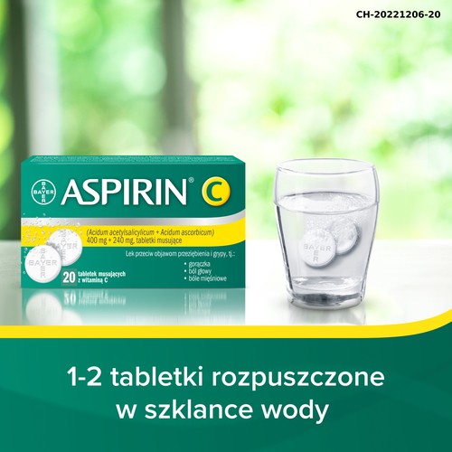 Zdjęcie produktu - 7 ASPIRIN C - 20 tabletek musujących 