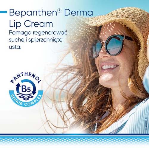 Miniaturka artykułu - #0 Bepanthen Derma Hydrating Lip Cream krem do ust, 7,5 ml