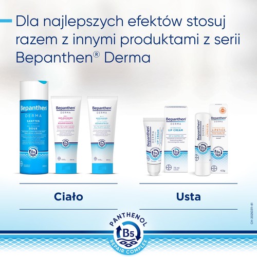 Zdjęcie produktu - 7 Bepanthen Derma Hydrating Lip Cream krem do ust, 7,5 ml