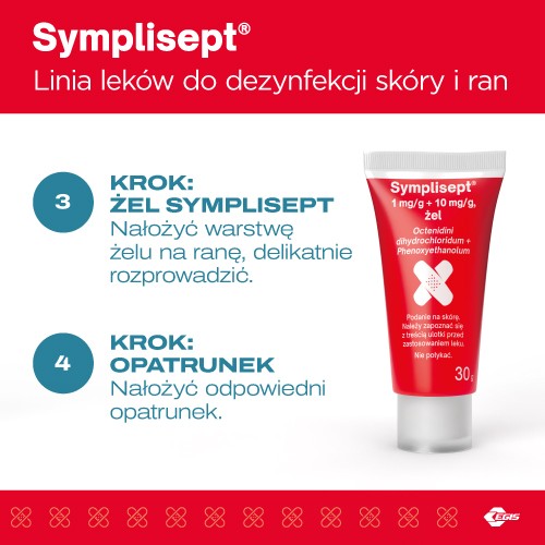 Zdjęcie produktu - 4 Symplisept 1 mg/g + 10 mg/g żel, 30 g