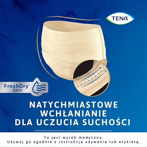 Miniaturka artykułu - #1 Tena Lady Pants Plus Creme Bielizna chłonna dla kobiet M, 9 szt.