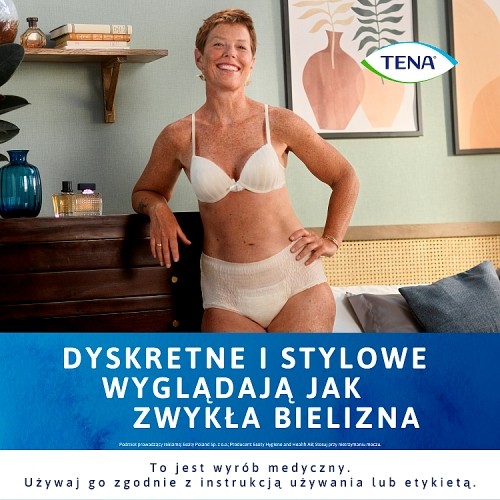 Zdjęcie produktu - 5 Tena Lady Pants Plus Creme Bielizna chłonna dla kobiet M, 9 szt.