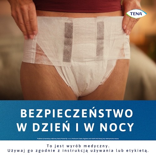 Zdjęcie produktu - 6 Tena ProSkin Stretch Night Pieluchomajtki elastyczne Super M, 30 szt.