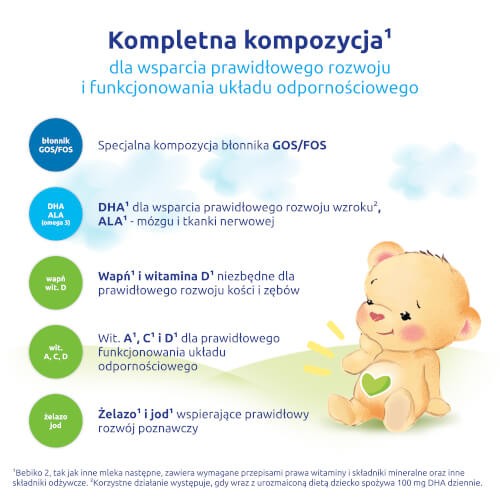 Miniaturka artykułu - #1 Bebiko 2 NutriFlor Expert Mleko następne dla niemowląt powyżej 6. miesiąca życia, 550 g