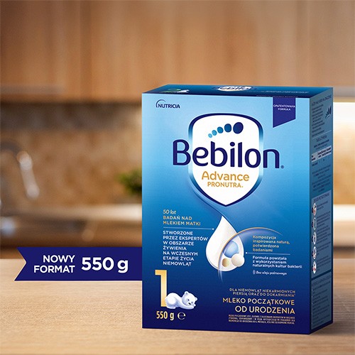 Miniaturka artykułu - #0 Bebilon Pronutra Advance 1 Mleko początkowe od urodzenia, 550 g