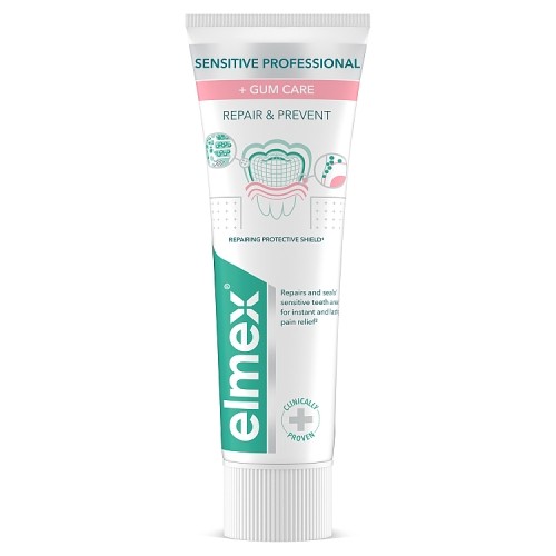 Miniaturka artykułu - #0 Elmex Sensitive Professional Repair & Prevent Pasta do zęb&oacute;w, 75 ml
