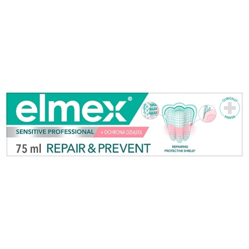 Miniaturka artykułu - #1 Elmex Sensitive Professional Repair & Prevent Pasta do zęb&oacute;w, 75 ml