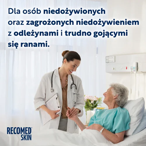 #1 – RecoMed Skin smak truskawkowo - żurawinowy, 10 sasz. x 25 g - dla os&oacute;b z odleżynami i ranami