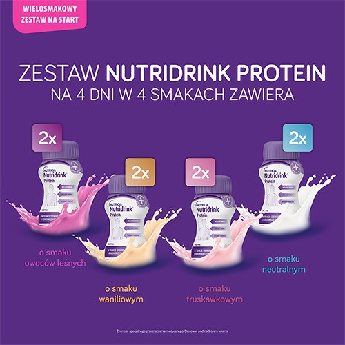 Miniaturka artykułu - #0 Nutridrink Protein Mix Multipack, 8 x 125 ml - Żywność specjalnego przeznaczenia medycznego