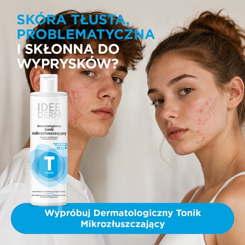 Miniaturka artykułu - #0 Idee Derm Dermatologiczny tonik mikrozłuszczający, 220 ml