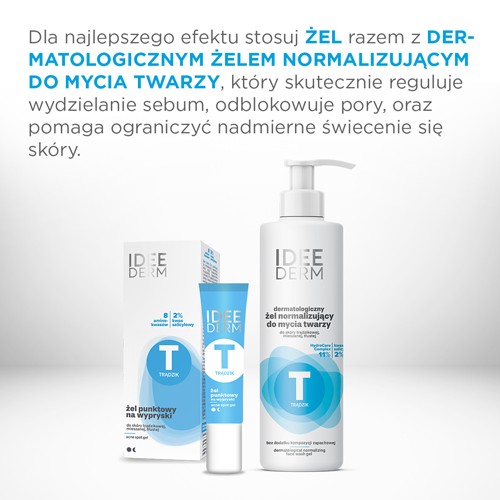 Zdjęcie produktu - 3 Idee Derm Żel punktowy na wypryski, 15 ml