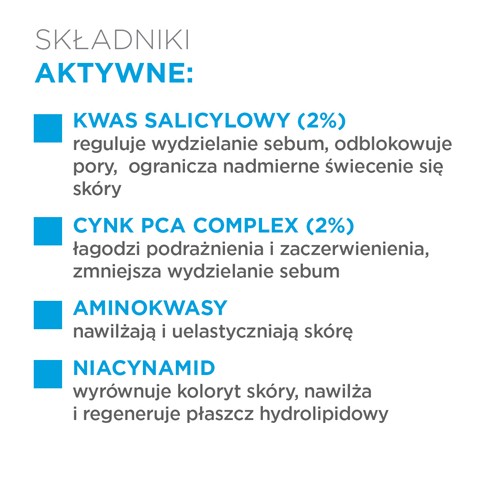 Zdjęcie produktu - 2 Idee Derm Dermatologiczny żel normalizujący do mycia twarzy, 220 ml