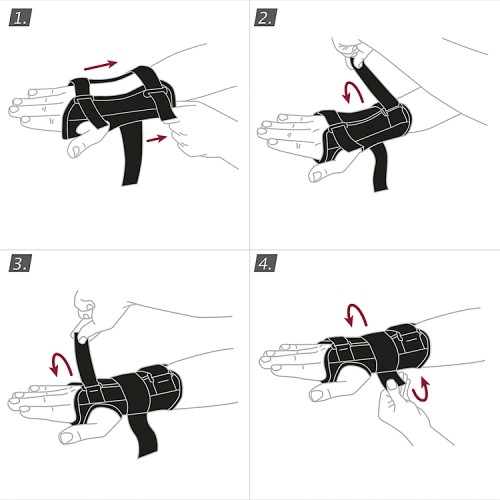 Miniaturka artykułu - #1 Actimove Professional Line Manus Forte Orteza nadgarstka beżowa lewa S/M