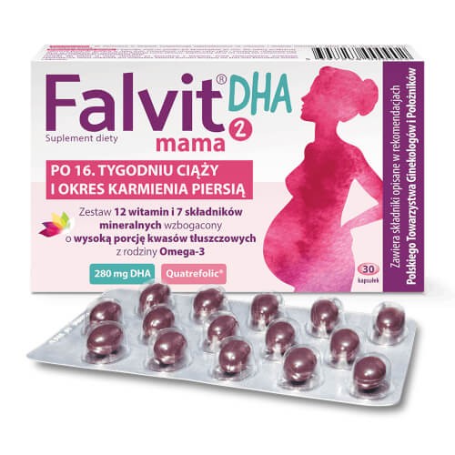 Miniaturka artykułu - #0 Falvit Mama 2 DHA, 30 kaps.