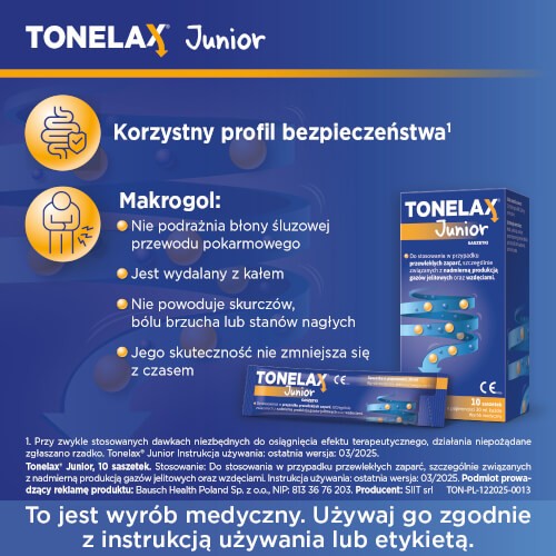 Zdjęcie produktu - 5 Tonelax Junior, 10 sasz.