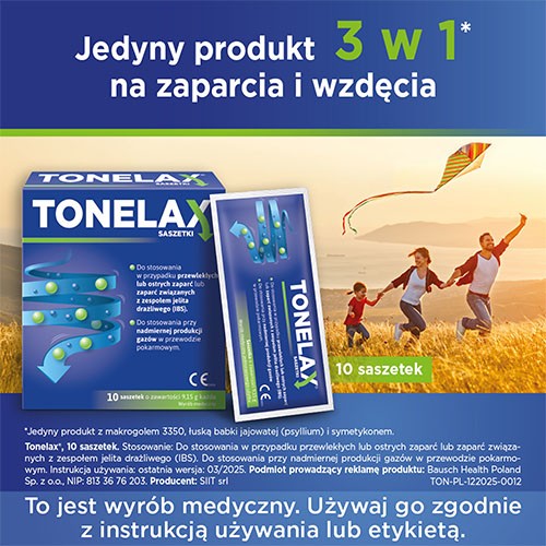 Miniaturka artykułu - #0 Tonelax, 10 sasz. - do stosowania przy zaparciach i wzdęciach