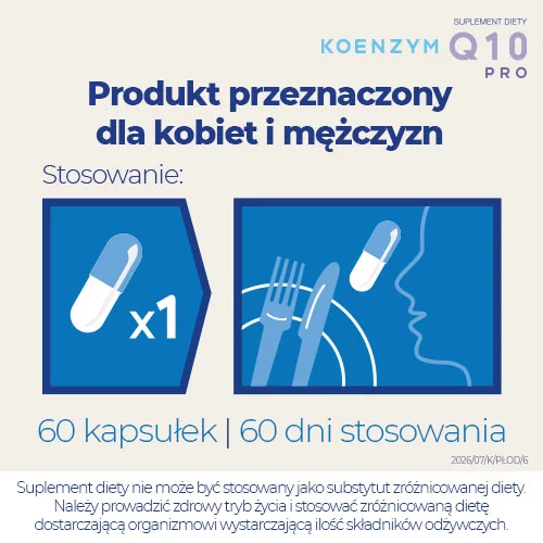 #6 – Koenzym Q10 Pro dla kobiet i mężczyzn, 60 kaps.