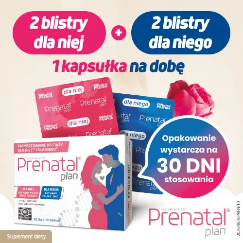 #5 – Prenatal Plan Prenatal Primo, 30 kaps. + Nucleox Primo, 30 kaps. - przygotowanie do ciąży dla niej i dla niego