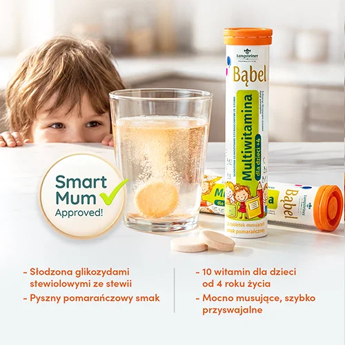#2 – Bąbel Multiwitamina dla dzieci, 20 tabl. musujących