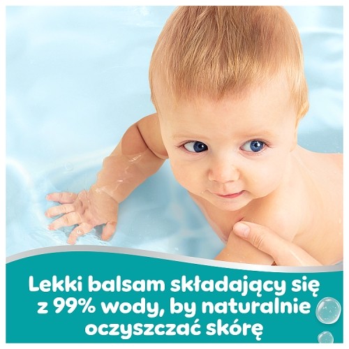 Miniaturka artykułu - #1 Pampers 99% Water Chusteczki nawilżane, 3 x 60 szt.