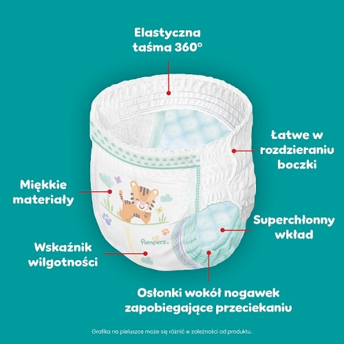 Miniaturka artykułu - #0 Pampers Active Baby Pants 8 Pieluchomajtki dla dzieci, 64 szt.