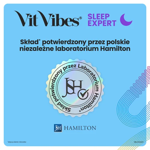 #7 – Vit Vibes Sleep Expert żelki o smaku jagodowym z nutą lawendy, 60 szt.