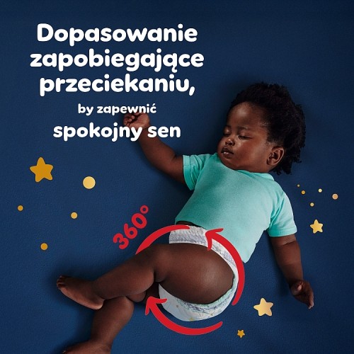 Miniaturka artykułu - #1 Pampers Night Pants 6 Pieluchomajtki dla dzieci, 80 szt.