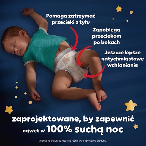 Zdjęcie produktu - 2 Pampers Night Pants 6 Pieluchomajtki dla dzieci, 80 szt.